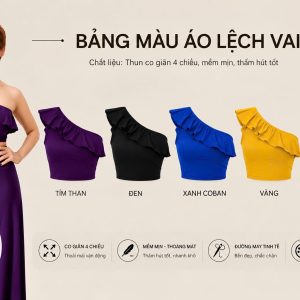 Alternative view of Áo Bèo Lệch Vai - Hàng Thiết Kế
