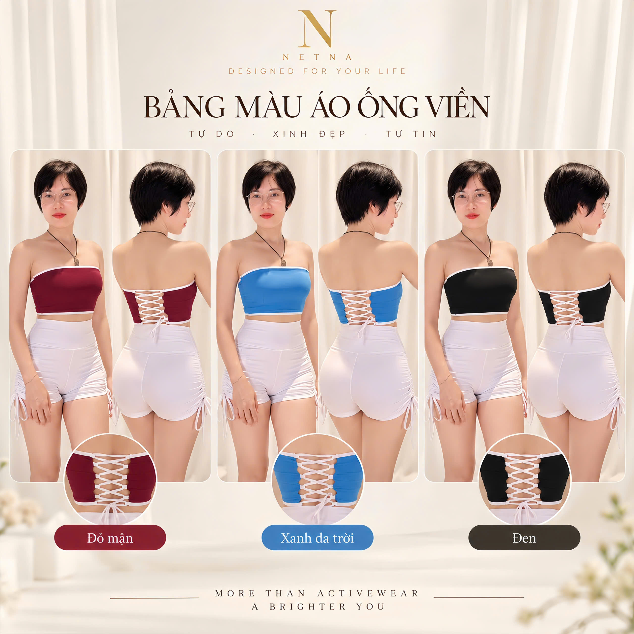 Áo Ống Viền Đan Lưng - Thiết Kế - Image 2