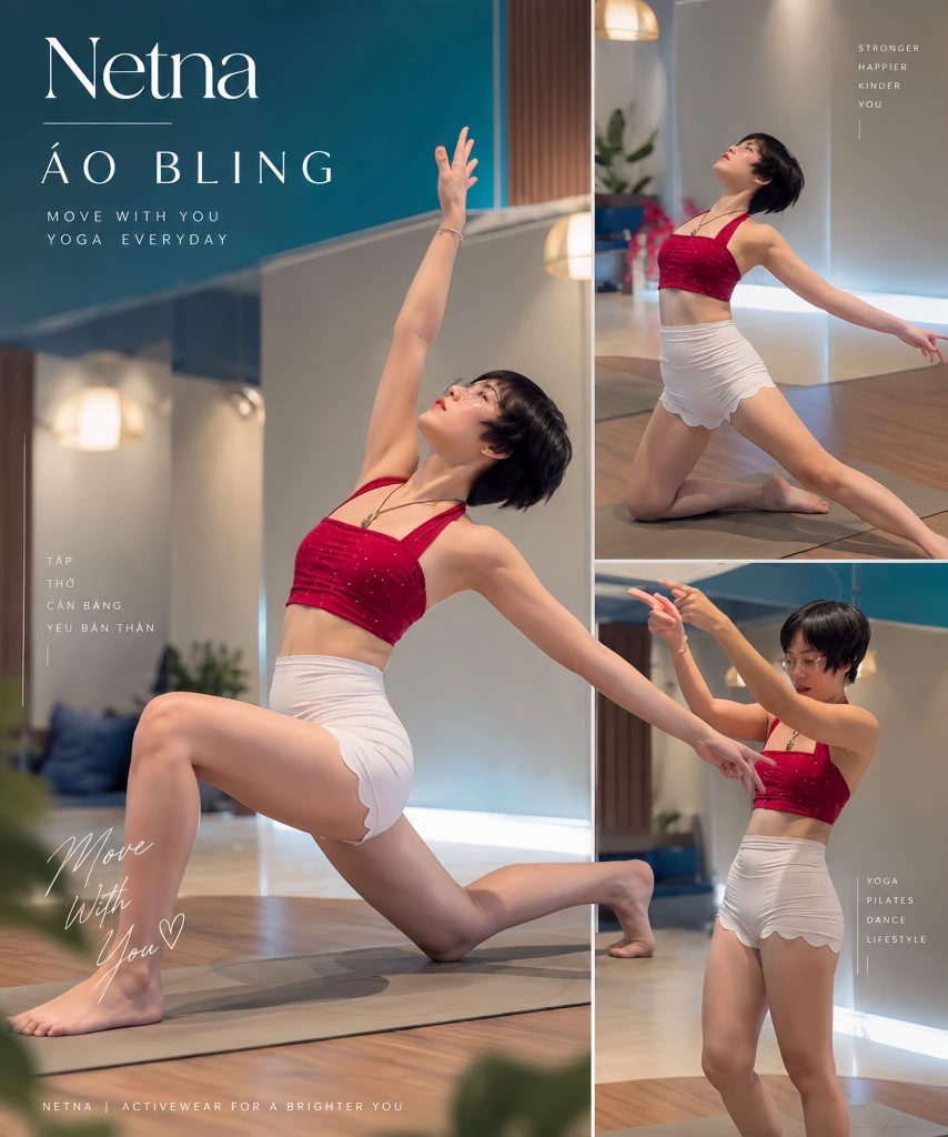 Áo BLING lấp lánh phối cùng quần đùi Quảng Châu rút dây hông tôn dáng NETNA