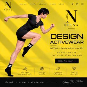 Trang chủ thương hiệu thời trang đồ tập thiết kế cao cấp NETNA
