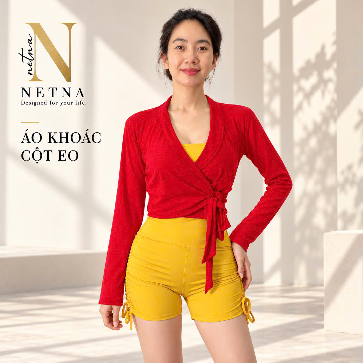 Áo Choàng Nơ Cột Eo - Thiết Kế