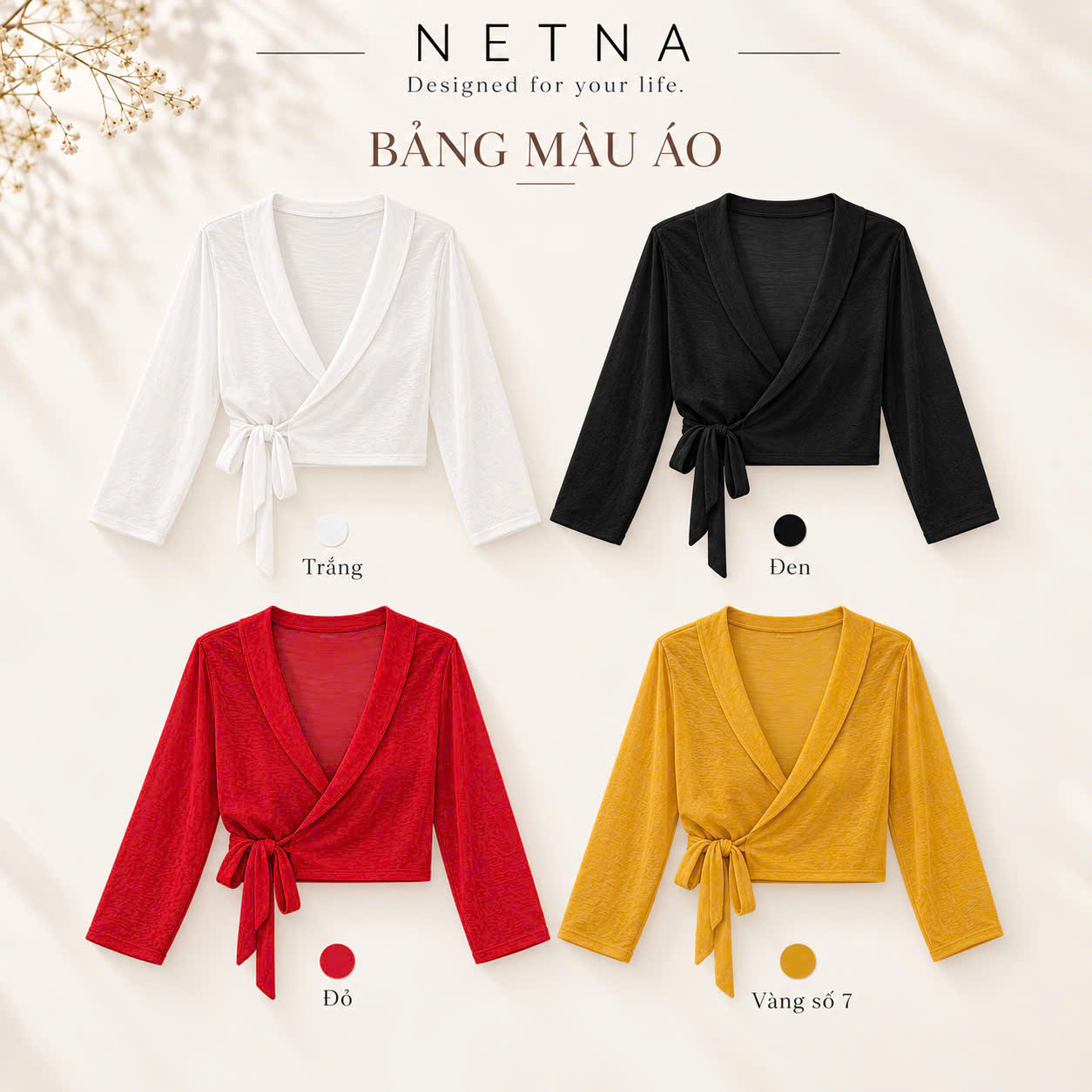 Áo Choàng Nơ Cột Eo - Thiết Kế - Image 3